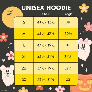 Mickey & Minnie Floral Ghost Glow Unisex Hoodie