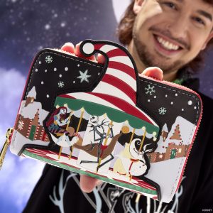 The Nightmare Before Christmas Town Carousel Zip Around Wallet