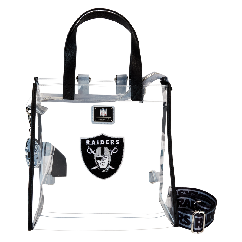 NFL Las Vegas Raiders Clear Convertible Backpack & Tote Crossbody Stadium Bag