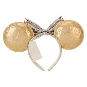 Minnie Mouse Exclusive Metallic Gold & Silver Quilted Ear Headband
