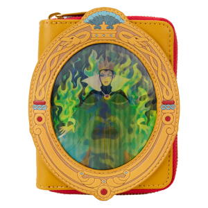 D23 Limited Edition Snow White Evil Queen Magic Mirror Lenticular Zip Around Wallet
